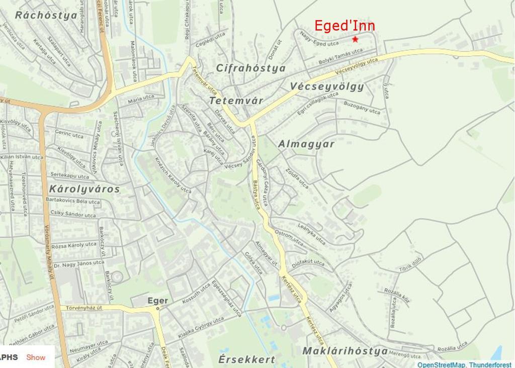 Eged'Inn Eger Exterior foto